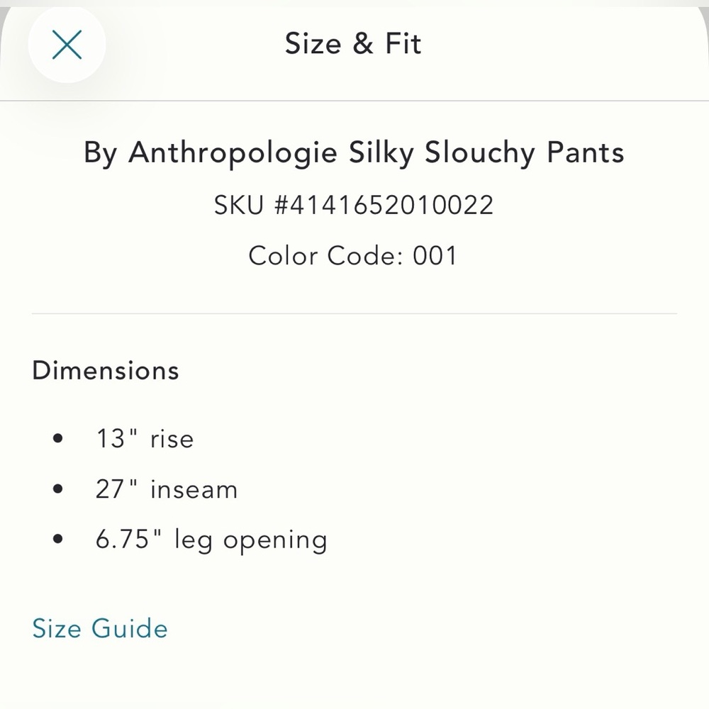 By Anthropologie Silky Slouchy Lounge Pants - Picture 7 of 8